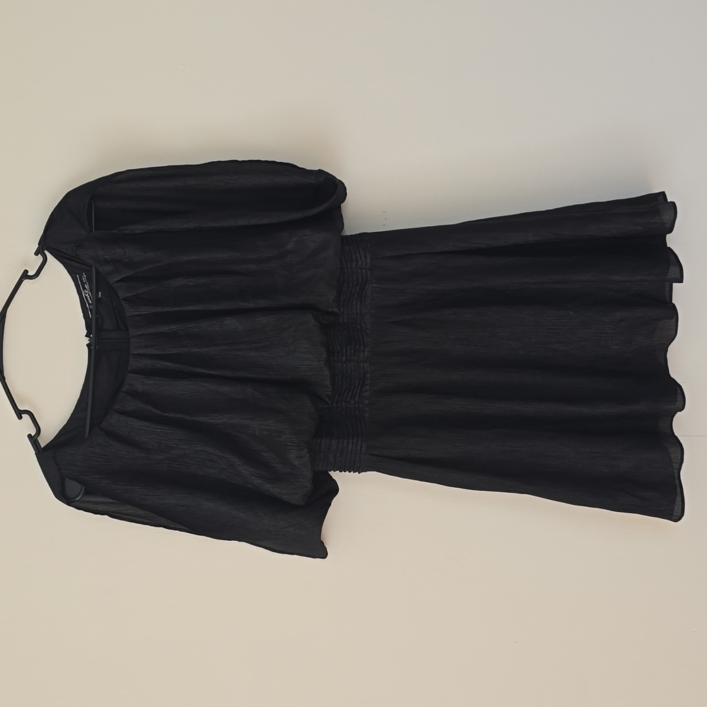 UmGee Black Sleevles Fit And Flare Midi Women's Dress Size S